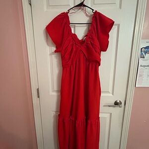 Sofia by Sofia Vergara One Shoulder Red Dress